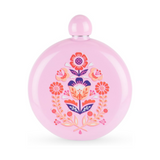 Blush “Frida” Painted Flask – 5 oz, Multicolor Stainless Steel