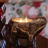 Elephant Silver Candle