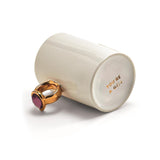 Gem Ring Mug,  Pink Diamond