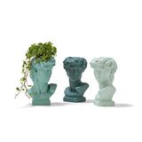 Apollo Grecian Bust Vase/Flower Pot Holder in Mint