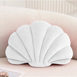 Ashler Accent Shell Velvet Pillows White (small)