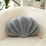 Ashler Accent Shell Velvet Pillows Gray (Large)