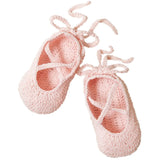 Pink Ballerina Hand Crochetted Baby Booties