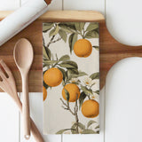 Vintage Oranges Kitchen Tea Towel