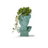 Apollo Grecian Bust Vase/Flower Pot Holder in Mint