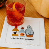 I Believe in Spirits Cocktail Napkin (Set of 4)