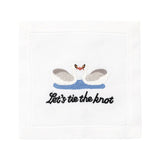 Let's Tie The Knot Cocktail Napkins (Set of 4)