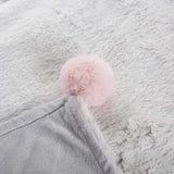 Luxury Baby Blanket & Rattle Gift Set in Pink