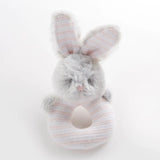Luxury Baby Blanket & Rattle Gift Set in Pink