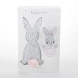 Luxury Baby Blanket & Rattle Gift Set in Pink
