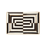 OP Art Rectangle Tray blk/white