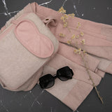 Rosewood Two Tone Blanket & Eye Mask Set