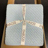 Darzzi Blue Baby Blanket & Beanie Set