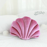 Ashler Accent Shell Velvet Pillows Lavender (Large)