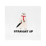 Straight Up Cocktail Napkins (Set of 4)