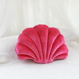 Ashler Accent Shell Velvet Pillow Deep Pink (Large)