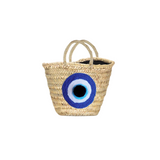 Evil Eye Straw Bag (mini)