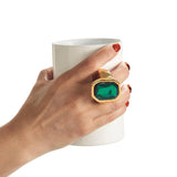 Gem Ring Mug,  Emerald