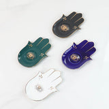 Evil Eye Hamsa Dish, Blue