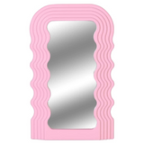 Wave Pattern Irregular Makeup Mirror