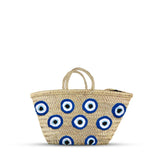 Evil Eye Straw Bag