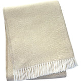 Herringbone Plush Throw (Linen Color)