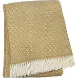 Pixel Design Fringed Throw (Stone with Ivory Fringe)